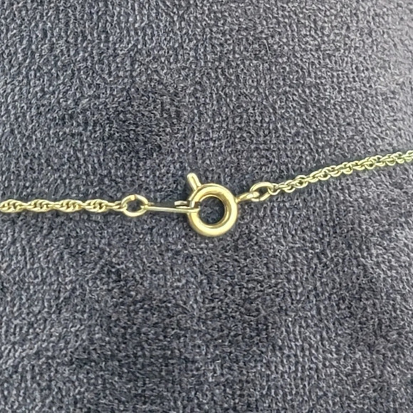 Unmarked Silvertone Chain Strap Necklaces 18" Gold - Picture 5 of 7